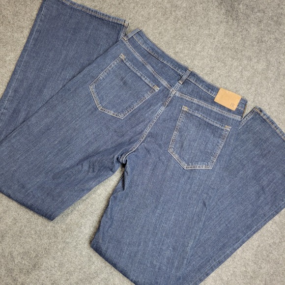 Banana Republic Denim - Banana Republic Jeans Womens 31L Blue Denim Dark Wash Streetwear The Flare Leg
